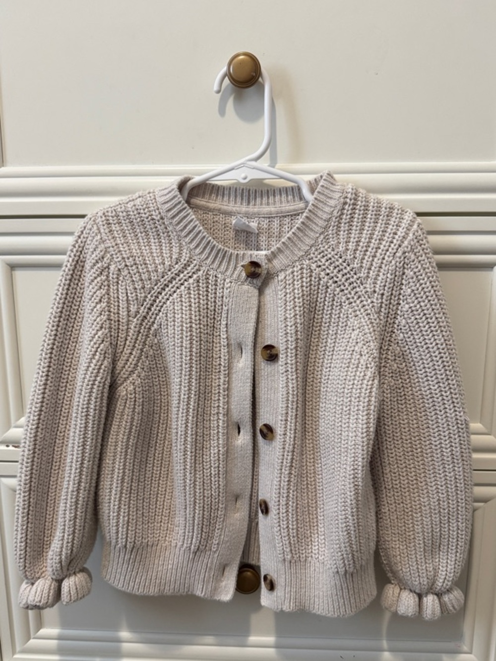 GAP Cream Chunky Button Cardigan